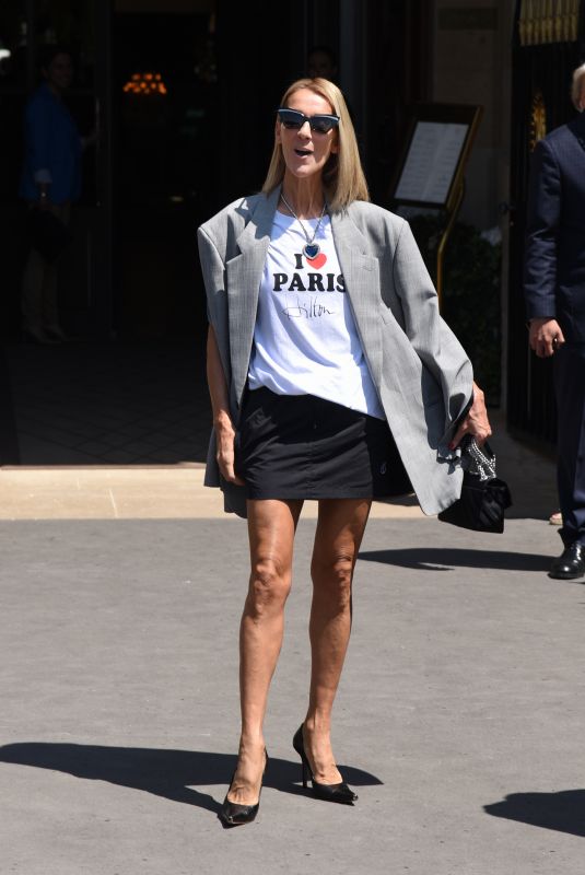 CELINE DION Out and About in Paris 07/03/2019