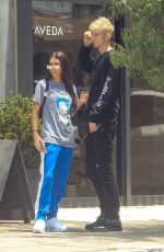CHANTEL JEFFRIES and Machine Gun Kelly Out for Lunch in Los Angeles 07/09/2019