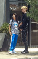 CHANTEL JEFFRIES and Machine Gun Kelly Out for Lunch in Los Angeles 07/09/2019