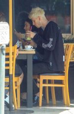 CHANTEL JEFFRIES and Machine Gun Kelly Out for Lunch in Los Angeles 07/09/2019