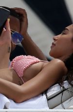 CHANTEL JEFFRIES in Bikini at a Beach in Miami 07/11/2019