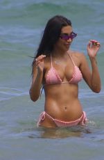 CHANTEL JEFFRIES in Bikini on the Beach in Miami 07/11/2019