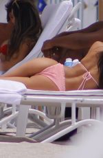 CHANTEL JEFFRIES in Bikini on the Beach in Miami 07/11/2019