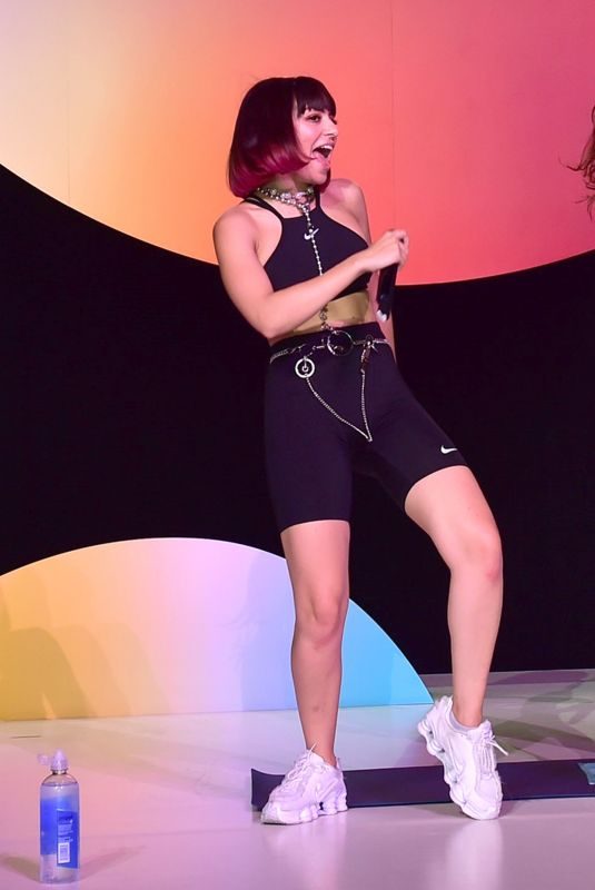 CHARLI XCX Performs During a Workout Class in Los Angeles 07/20/2019