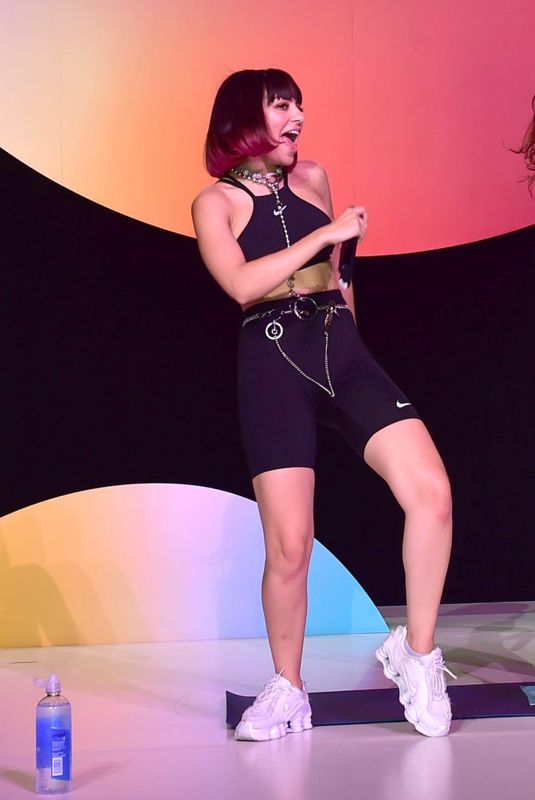 CHARLI XCX Performs During a Workout Class in Los Angeles 07/20/2019