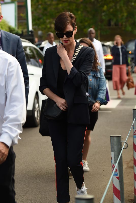 CHARLIZE THERON at 2019 Wimbledon Tennis Championships  Men