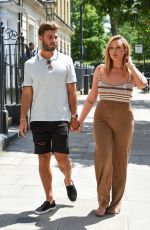CHARLOTTE CROSBY and Joshua Ritchie Out in London 07/02/2019