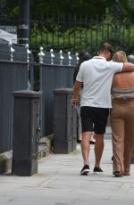 CHARLOTTE CROSBY and Joshua Ritchie Out in London 07/02/2019