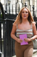 CHARLOTTE CROSBY and Joshua Ritchie Out in London 07/02/2019