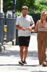 CHARLOTTE CROSBY and Joshua Ritchie Out in London 07/02/2019