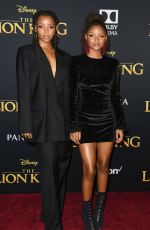 CHLOE and HALLE BAILEY at The Lion King Premiere in Hollywood 07/09/2019