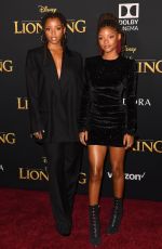 CHLOE and HALLE BAILEY at The Lion King Premiere in Hollywood 07/09/2019