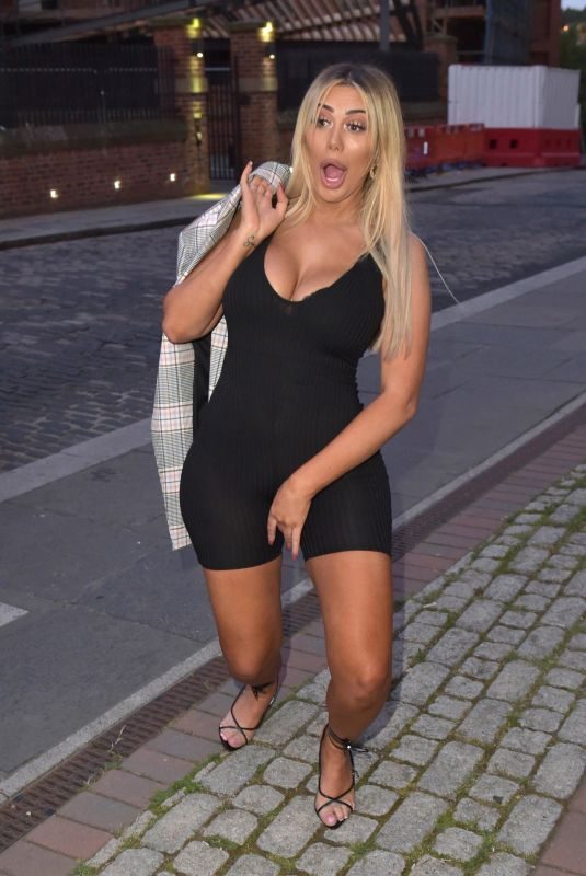CHLOE FERRY on the Set of Geordie Shore in Newcastle 07/05/2019