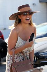 CHRISSY TEIGEN Leaves Meche Salon in Beverly Hills 07/17/2019