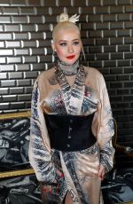 CHRISTINA AGUILERA at Jean Paul Gaultier Haute Couture Fall/Winter 2019/2020 Show in Paris 07/03/2019