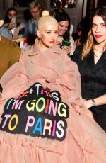 CHRISTINA AGUILERA at Viktor & Rolf Show at Paris Fashion Week 07//03/2019