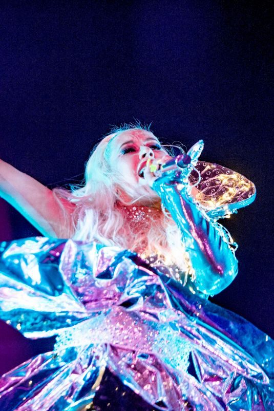 CHRISTINA AGUILERA Performs at a Concert in Locarno 07/15/2019