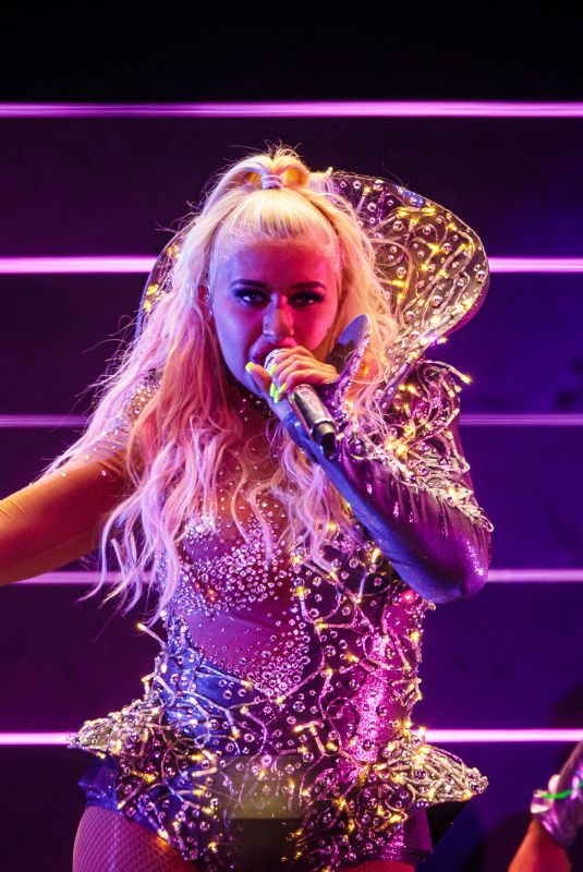 CHRISTINA AGUILERA Performs at Mercedes Benz Arena 07/11/2019