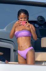 CHRISTINA MILIAN in Bikinis at a Boat in French Riviera 06/29/2019