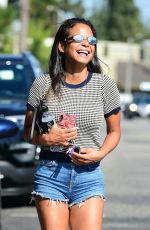 CHRISTINA MILIAN in Denim Shorts Leaves Joan