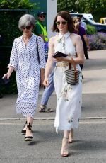 CLAIRE FOY Arrives at Wimbledon Tennis Championships 07/11/2019