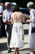 CLAIRE FOY Arrives at Wimbledon Tennis Championships 07/11/2019