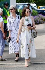 CLAIRE FOY Arrives at Wimbledon Tennis Championships 07/11/2019