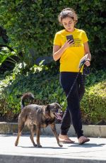 CRISTINA RODLO Out with Her Dog in Loz Feliz 07/02/2019