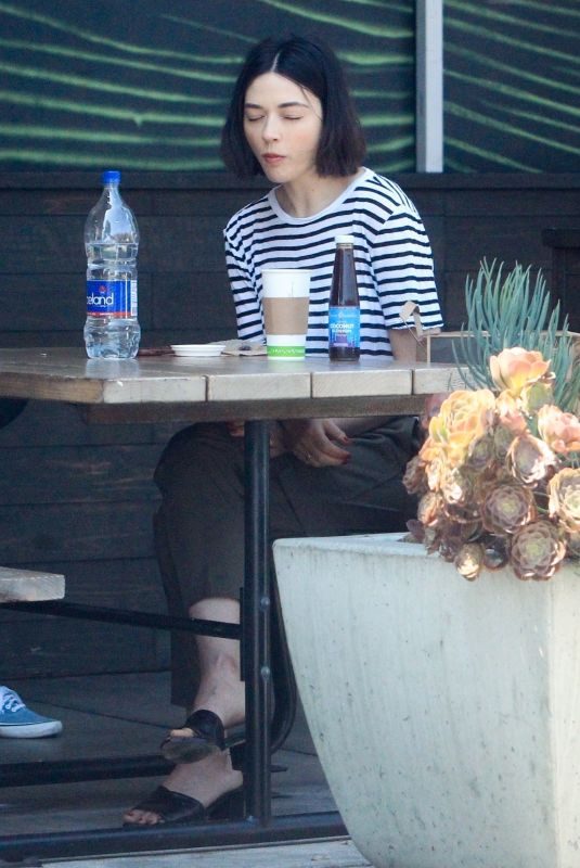 CRYSTAL REED Out for Lunch in Beverly Hills 07/10/2019