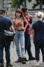 DAISY EDGAR JONES on the Set of Normal People in Dublin 07/23/2019