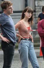 DAISY EDGAR JONES on the Set of Normal People in Dublin 07/23/2019