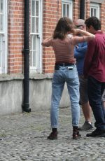 DAISY EDGAR JONES on the Set of Normal People in Dublin 07/23/2019