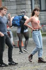 DAISY EDGAR JONES on the Set of Normal People in Dublin 07/23/2019