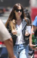 DAKOTA JOHNSON and Iice Cube on the Set Covers in Los Angeles 07/02/2019