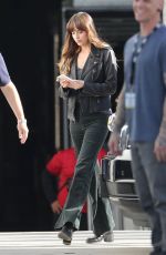DAKOTA JOHNSON Arrives on the Set of Covers in Los Angeles 07/15/2019