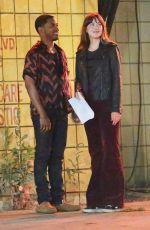 DAKOTA JOHNSON on the Set of Covers in Los Angeles 07/17/2019