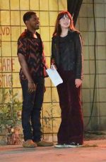 DAKOTA JOHNSON on the Set of Covers in Los Angeles 07/17/2019