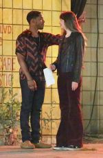DAKOTA JOHNSON on the Set of Covers in Los Angeles 07/17/2019