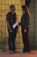 DAKOTA JOHNSON on the Set of Covers in Los Angeles 07/17/2019