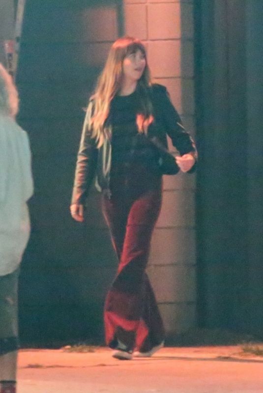 DAKOTA JOHNSON on the Set of Covers in Los Angeles 07/17/2019
