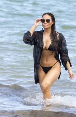 DAPHNE JOY in Bikini on the Beach in Miami 07/16/2019