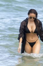 DAPHNE JOY in Bikini on the Beach in Miami 07/16/2019