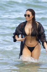 DAPHNE JOY in Bikini on the Beach in Miami 07/16/2019