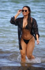 DAPHNE JOY in Bikini on the Beach in Miami 07/16/2019