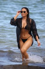 DAPHNE JOY in Bikini on the Beach in Miami 07/16/2019