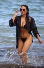 DAPHNE JOY in Bikini on the Beach in Miami 07/16/2019