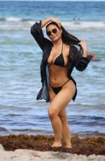 DAPHNE JOY in Bikini on the Beach in Miami 07/16/2019