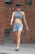 DIANE KRUGER in Denim Shorts Out in New York 07/17/2019