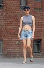 DIANE KRUGER in Denim Shorts Out in New York 07/17/2019