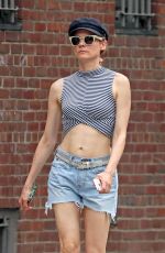 DIANE KRUGER in Denim Shorts Out in New York 07/17/2019